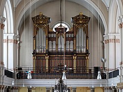 Leopoldstadt (Wien) - Nepomukkirche, Orgel.JPG