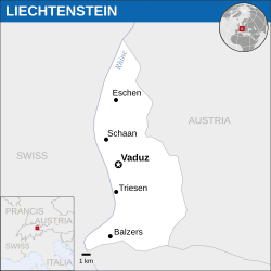 Lokasi Liechtenstein