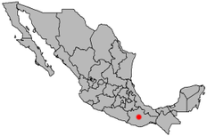Lokasi Oaxaca de Juárez di Mexico