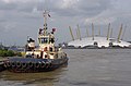 2013-06-26 17:03 The Svitzer Laceby opposite the Millennium Dome.