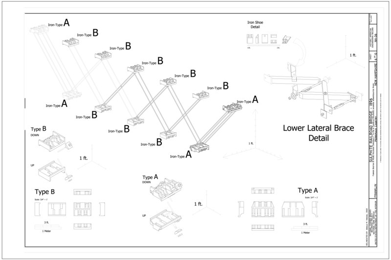 File:Lower Lateral Brace Detail - Sulphite Railroad Bridge, Former Boston and Maine Railroad (originally Tilton and Franklin Railroad) spanning Winnipesautee River, Franklin, HAER NH-36 (sheet 6 of 10).tif