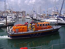 Lowestoft Lifeboat Launched to a Medical Emergency aboard Tanker Ocean Crown, 13th June 2009.JPG