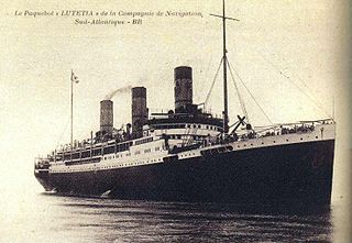 SS <i>Lutetia</i> 1913 French ocean liner