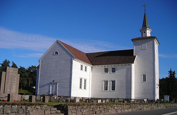 View of the Lyngdal Church