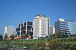 Park and buildings of the A1 on the proximity with the Sean Fitzgerald Avenue.