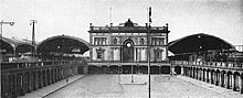 Westempfangsgebäude in den 1920er Jahren