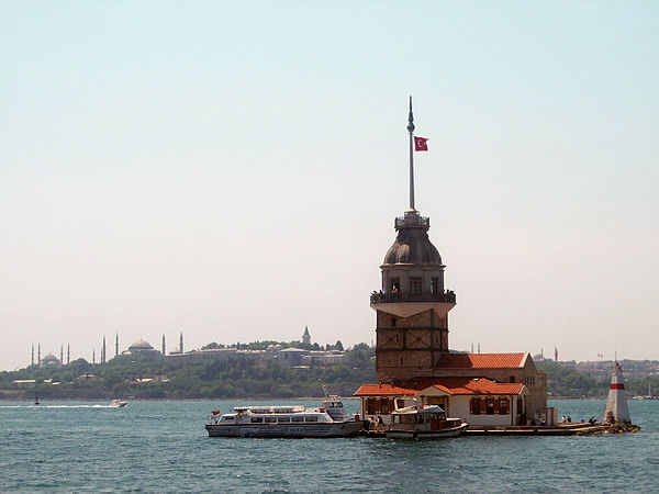 Maiden's Tower at the southern entrance to the Bosphorus