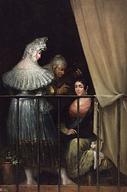 Maja i Celestyna Leonardo Alenza, ok. 1840