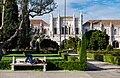 Image 268Man resting on a park bench near the Jerónimos Monastery, Lisbon, Portugal