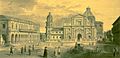 The cathedral in 1792, by Fernando Brambila