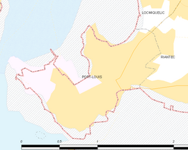 Mapa obce Port-Louis