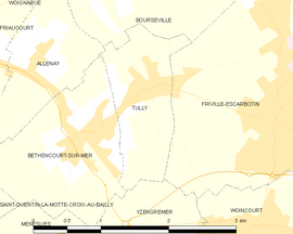 Mapa obce Tully