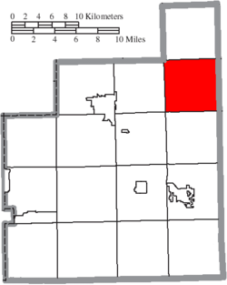 Umístění Montville Township v Geauga County