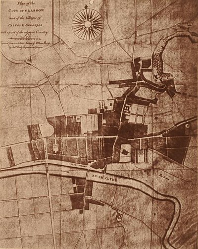 Карта Глазго (1776)