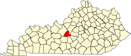 LaRue County - Kort