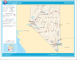 Nevada - mapa