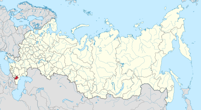 Map of Russia - Chechnya (Crimea disputed).svg