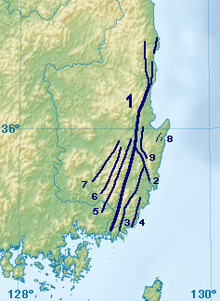 Map of Yangsan fault system.png