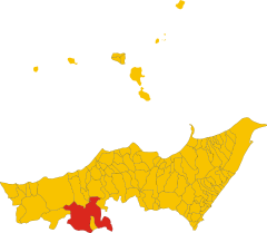 Map of comune of Cesarò (metropolitan city of Messina, region Sicily, Italy).svg