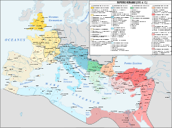 Mapa Imperio Romano 395 (administrativo).svg