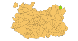 Situación del municipio dentro de Ciudad Real