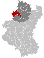 Marche-en-Famenne Luxemburg Belgia Map.png