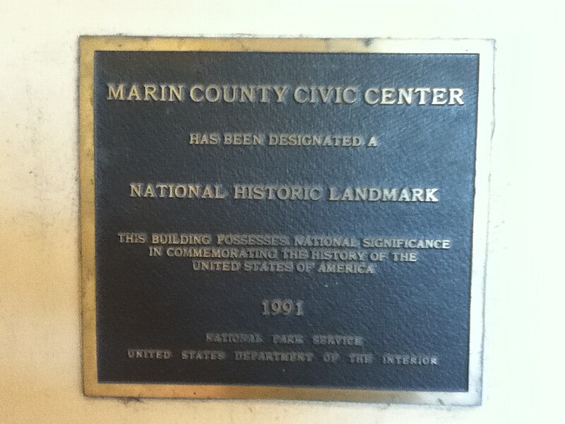 File:Marin County Civic Center NRHP Marker.jpg