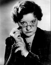 Marion Lorne played much-loved Aunt Clara Marion Lorne Sally 1957.JPG