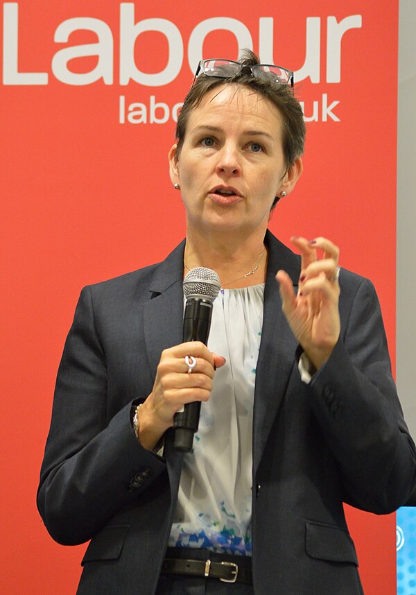 Creagh speaking at a 2016 Labour Party Conference fringe meeting