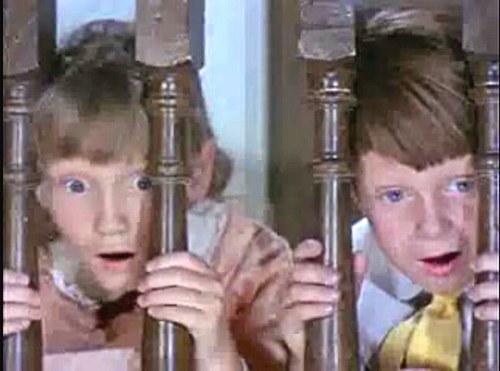 Dotrice (left) with Matthew Garber in Mary Poppins (1964)