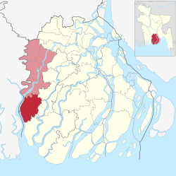 Location of Mathbaria