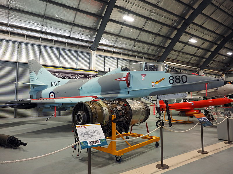 File:McDonnell Douglas A-4G Skyhawk 880 at the Fleet Air Arm Museum in February 2015.jpg