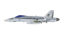 F/A-18A Hornet BuNo 162883 in service as NL404, assigned to VFA-27 during USS Kitty Hawk (CV-63)'s 1992-1993 deployment. During this cruise, it took part in the January 13, 1993 Air Strike.