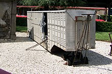 A model of the trailer used in a scene from the film, as seen at a former attraction at Disney's Hollywood Studios in Orlando, Florida.