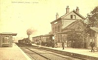 La gare de Montcornet avant 1914.