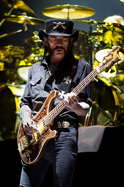 Lemmy performing in 2015