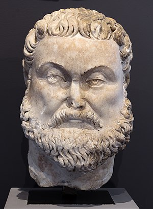 Bust of a bearded Emperor Maximian