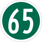 1956 state route marker NJ 65 (1956).svg