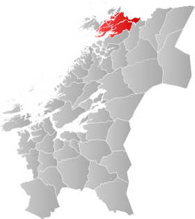Locația orașului Nærøy