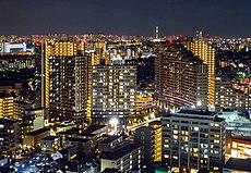 Narashino cityscape at night; 2016(cropped).jpg