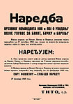 decree on a flyer from 1945