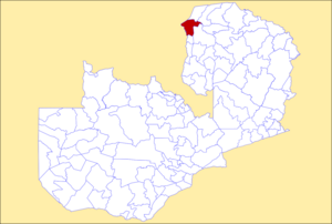 District location in Zambia