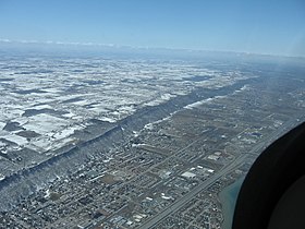 Scarpata del Niagara vicino a Grimsby, Ontario