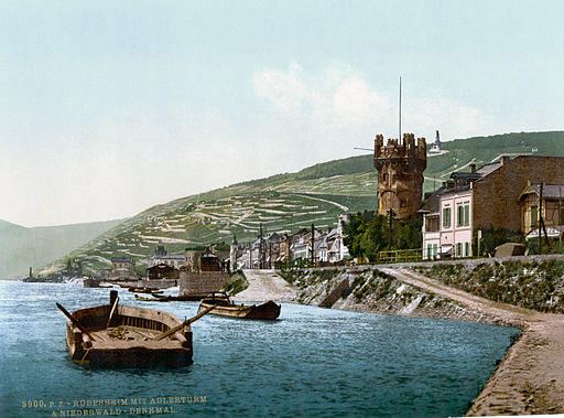 Niederwalddenkmal Ruedesheim Adlerturm 1900