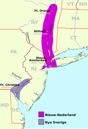 Neuschweden: Vorgeschichte, Gründung der Neuschweden-Kompanie, Landung an der Delaware Bay