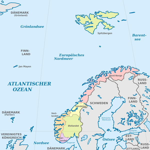 File:Norway (full), administrative divisions - de (regions) - colored.svg