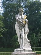 Deutsch: Statue im Schlosspark Nymphenburg, München, Jupiter, von Dominik Auliczek (1791–92)