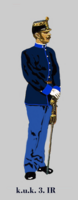 Офіцер 3-го піхотного полку в парадній формі одягу.