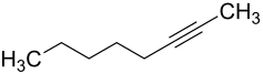 Structural formula of 2-octyne