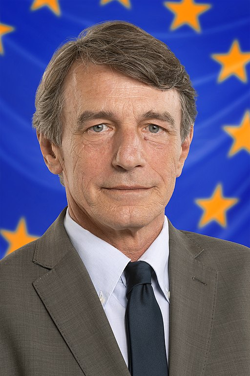 Official portrait of David Sassoli, president of the European Parliament